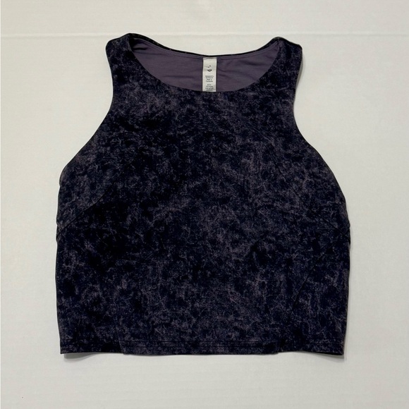 Lululemon Athletica Black Fitted Crop Tank Top - Picture 2 of 5